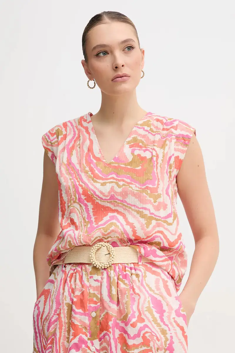 camicetta in cotone BERTHE donna colore rosa BERTHE