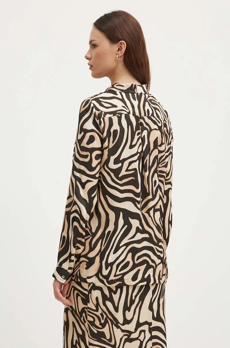 camicia CHOCOLAT donna colore beige miniatura 3