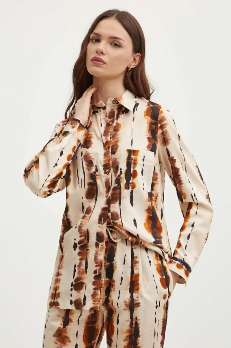 camicia in cotone CHARDON donna colore beige