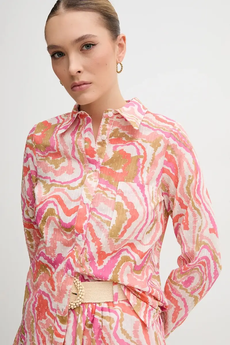 camicia in cotone CHEYENNE donna colore rosa CHEYENNE miniatura 4