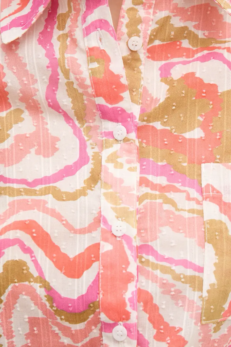 camicia in cotone CHEYENNE donna colore rosa CHEYENNE miniatura 5