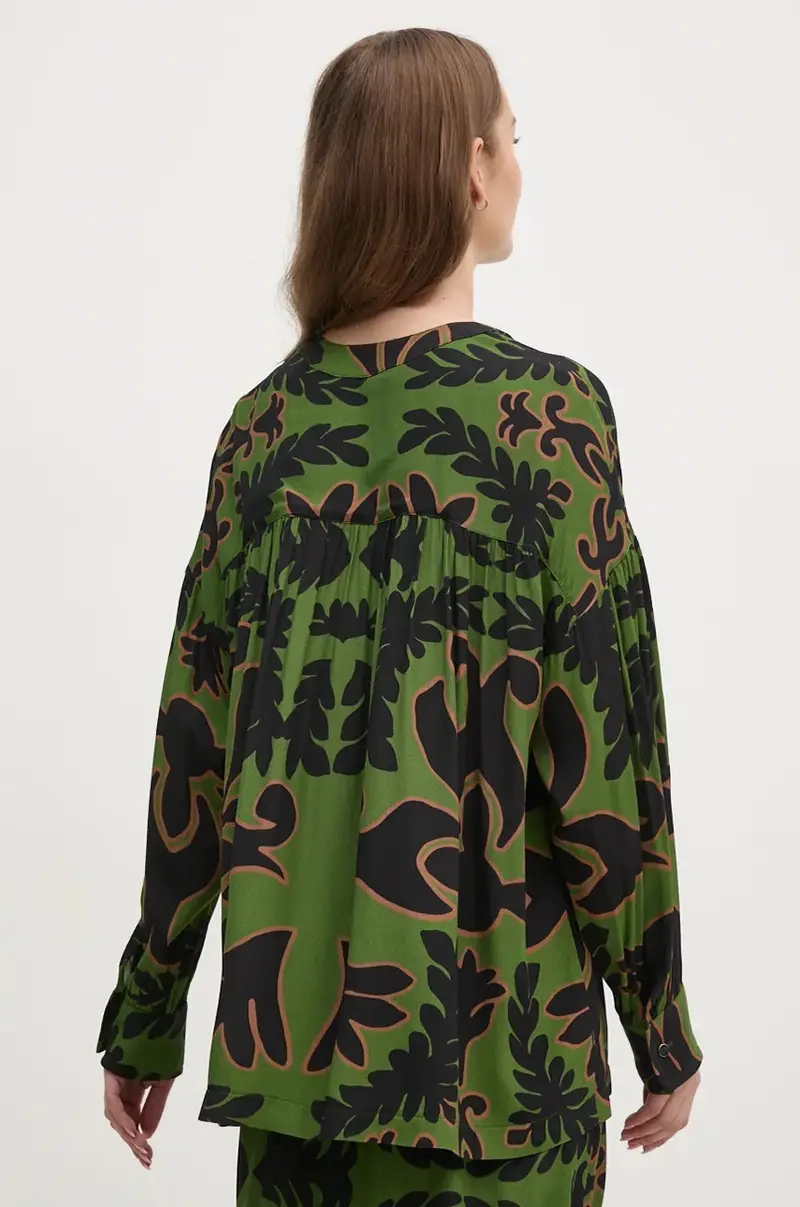 camicia PFCHERCHEUSE donna colore verde PFCHERCHEUSE miniatura 3