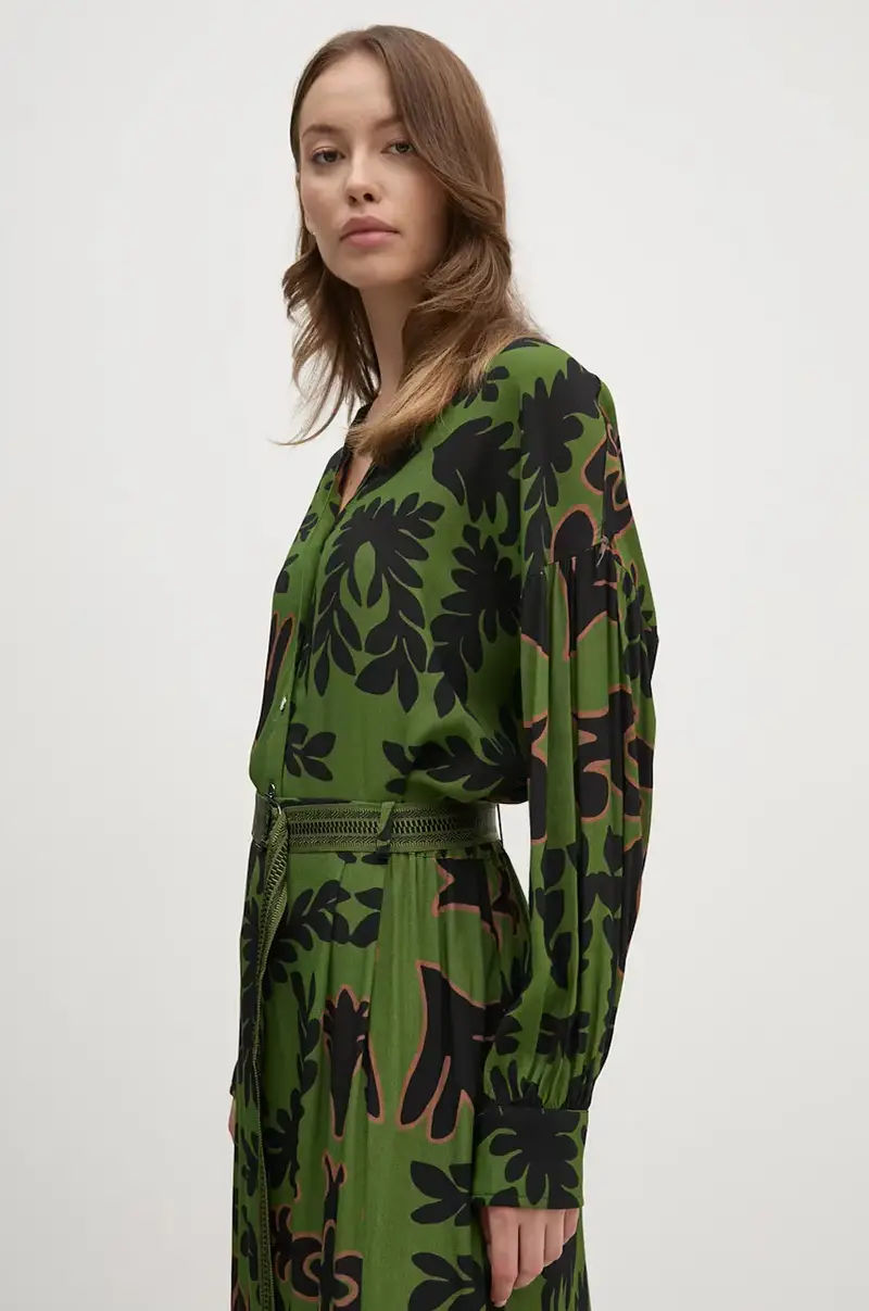 camicia PFCHERCHEUSE donna colore verde PFCHERCHEUSE