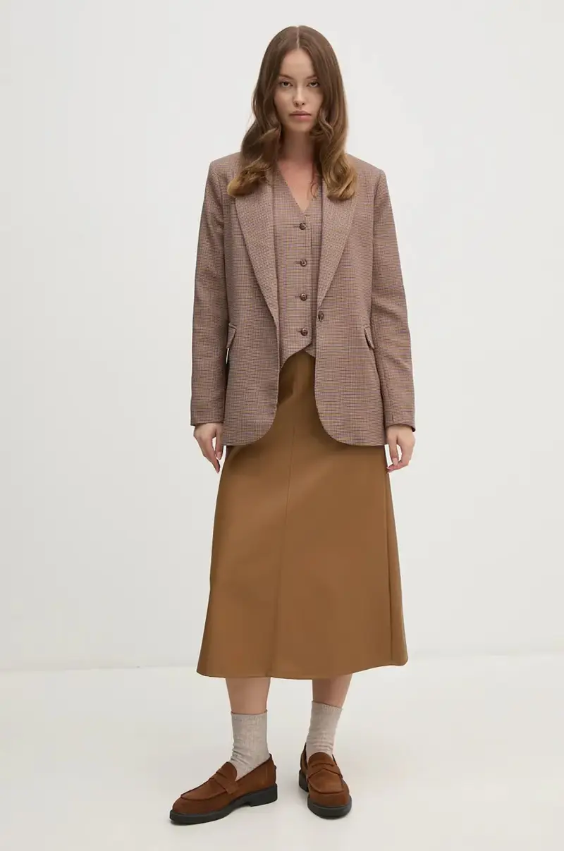 gilè con aggiunta di lana PFGRATIFIANT colore beige PFGRATIFIANT miniatura 2