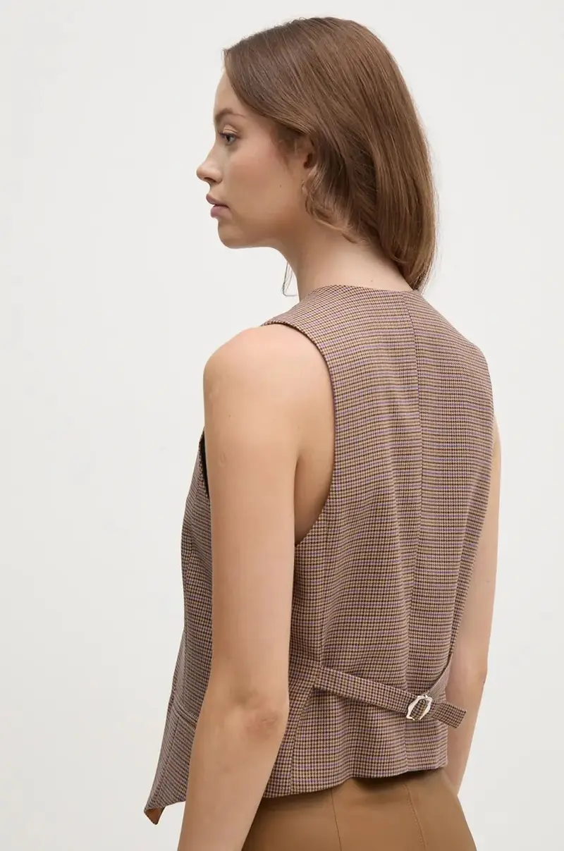 gilè con aggiunta di lana PFGRATIFIANT colore beige PFGRATIFIANT miniatura 3