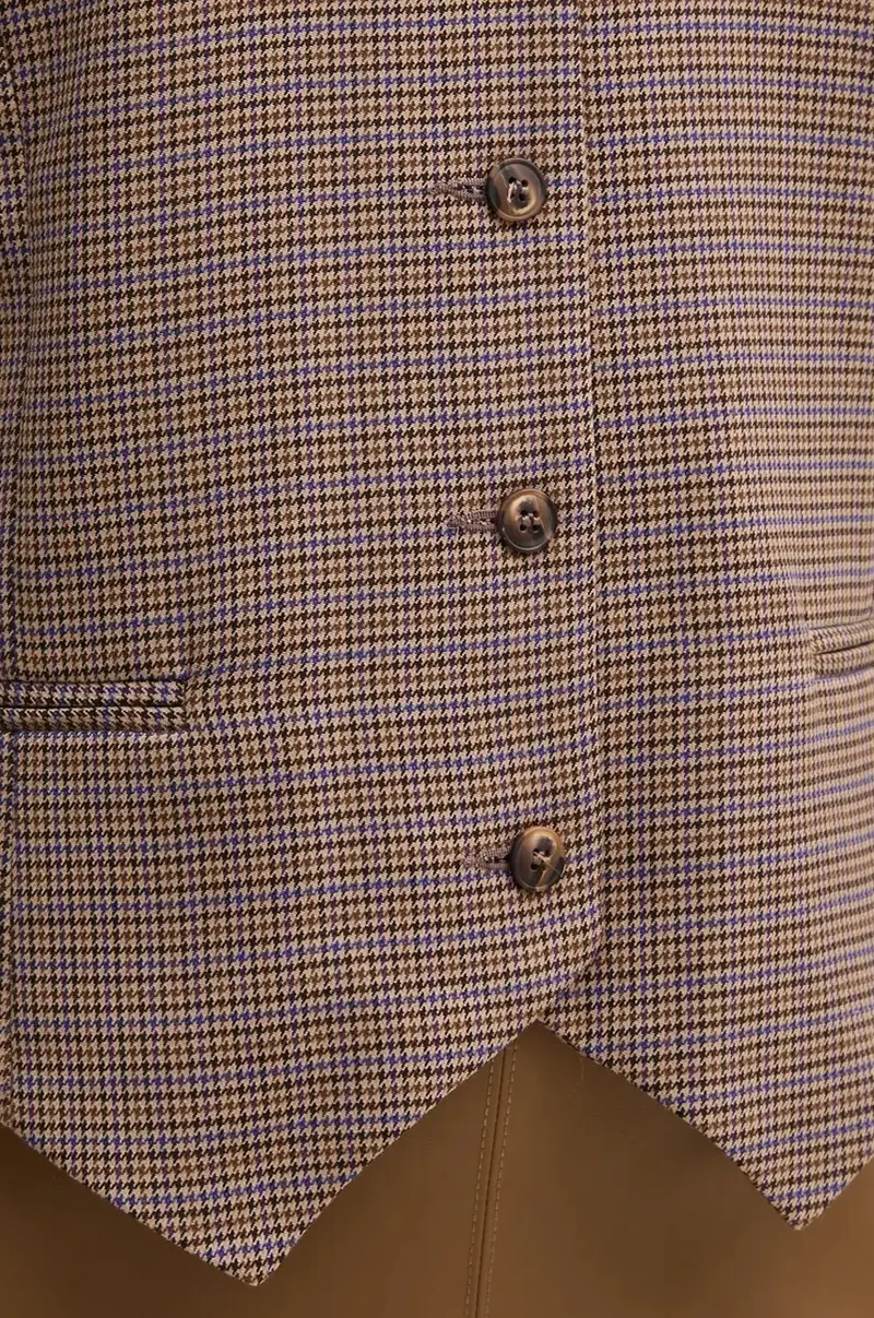 gilè con aggiunta di lana PFGRATIFIANT colore beige PFGRATIFIANT miniatura 5