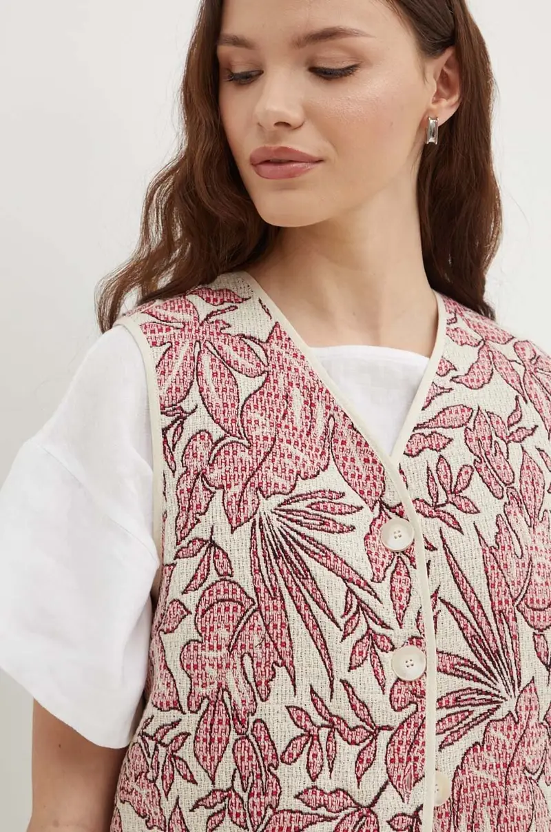 gilet GAMIN colore rosso miniatura 5