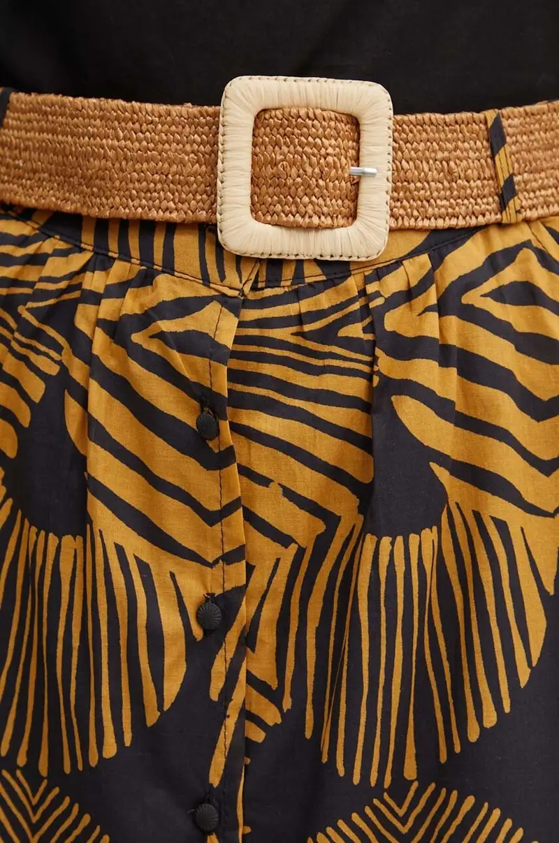 gonna in cotone JABOT colore arancione miniatura 4