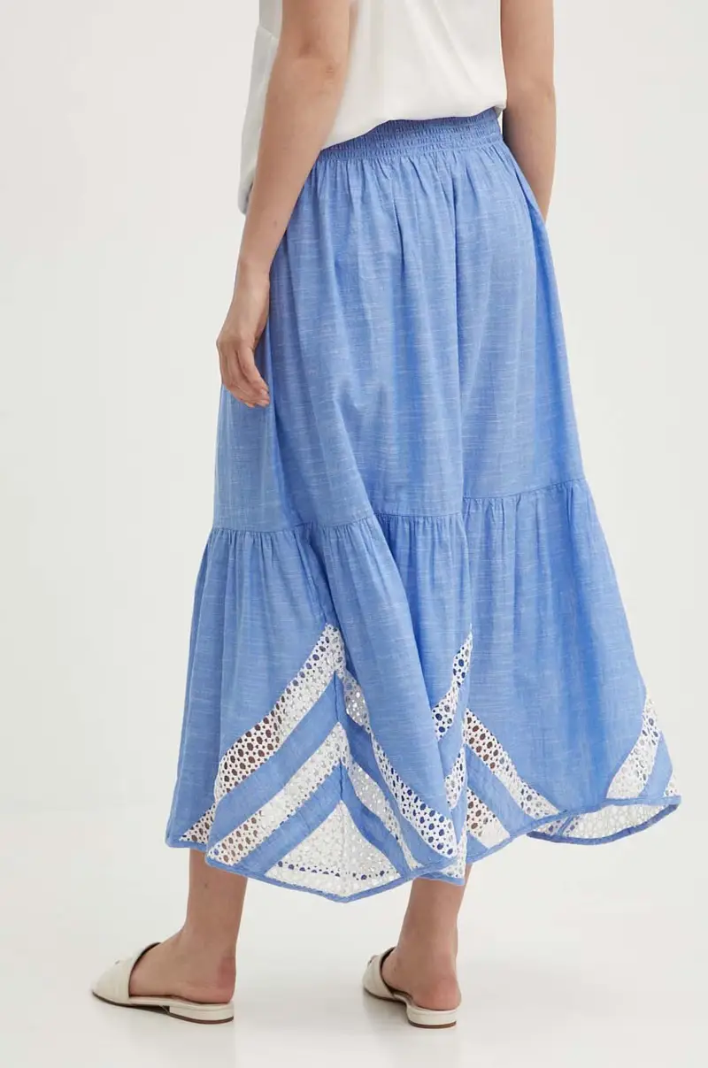 gonna in cotone JAPON colore blu miniatura 3