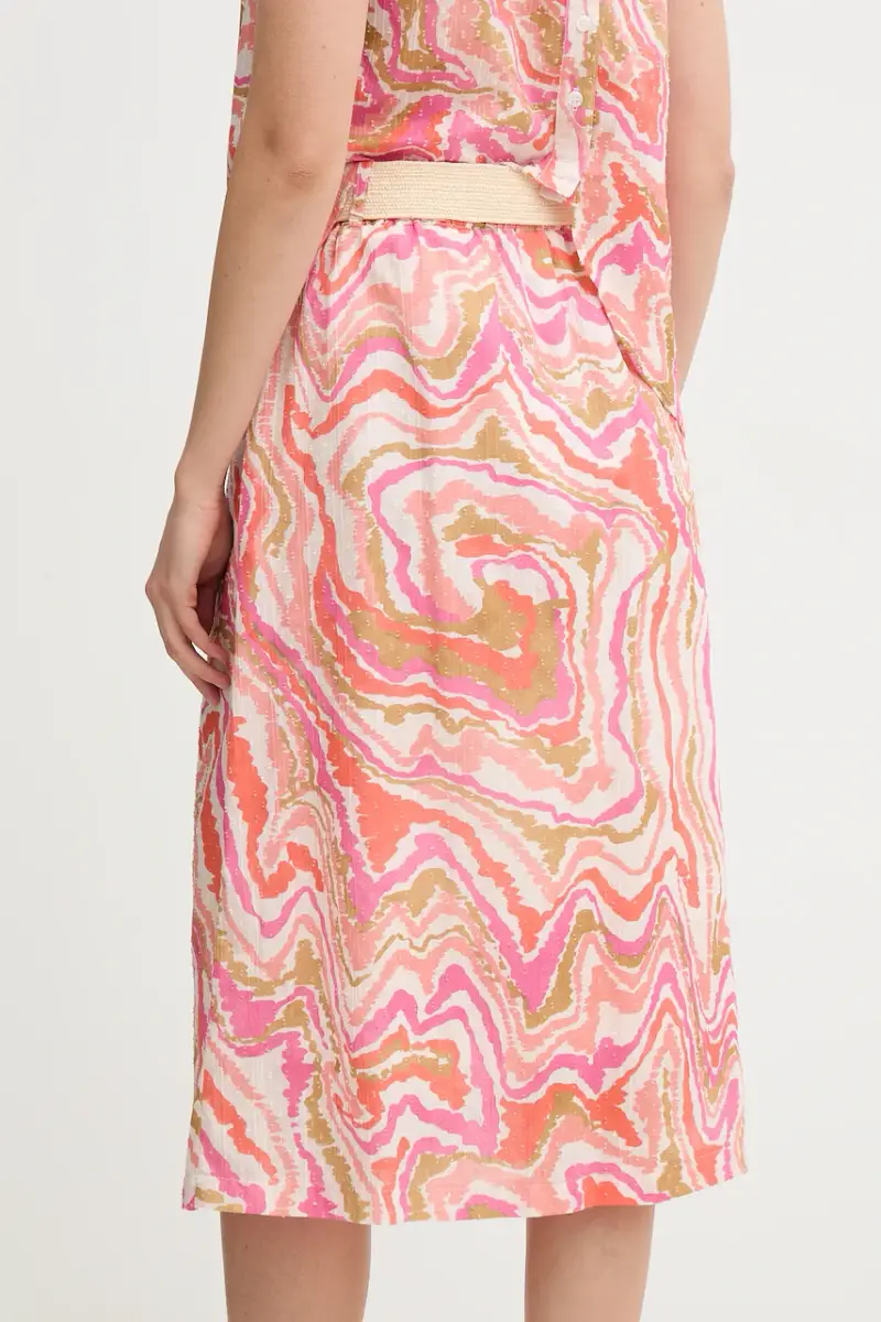 gonna in cotone JULIETTE colore rosa JULIETTE miniatura 3