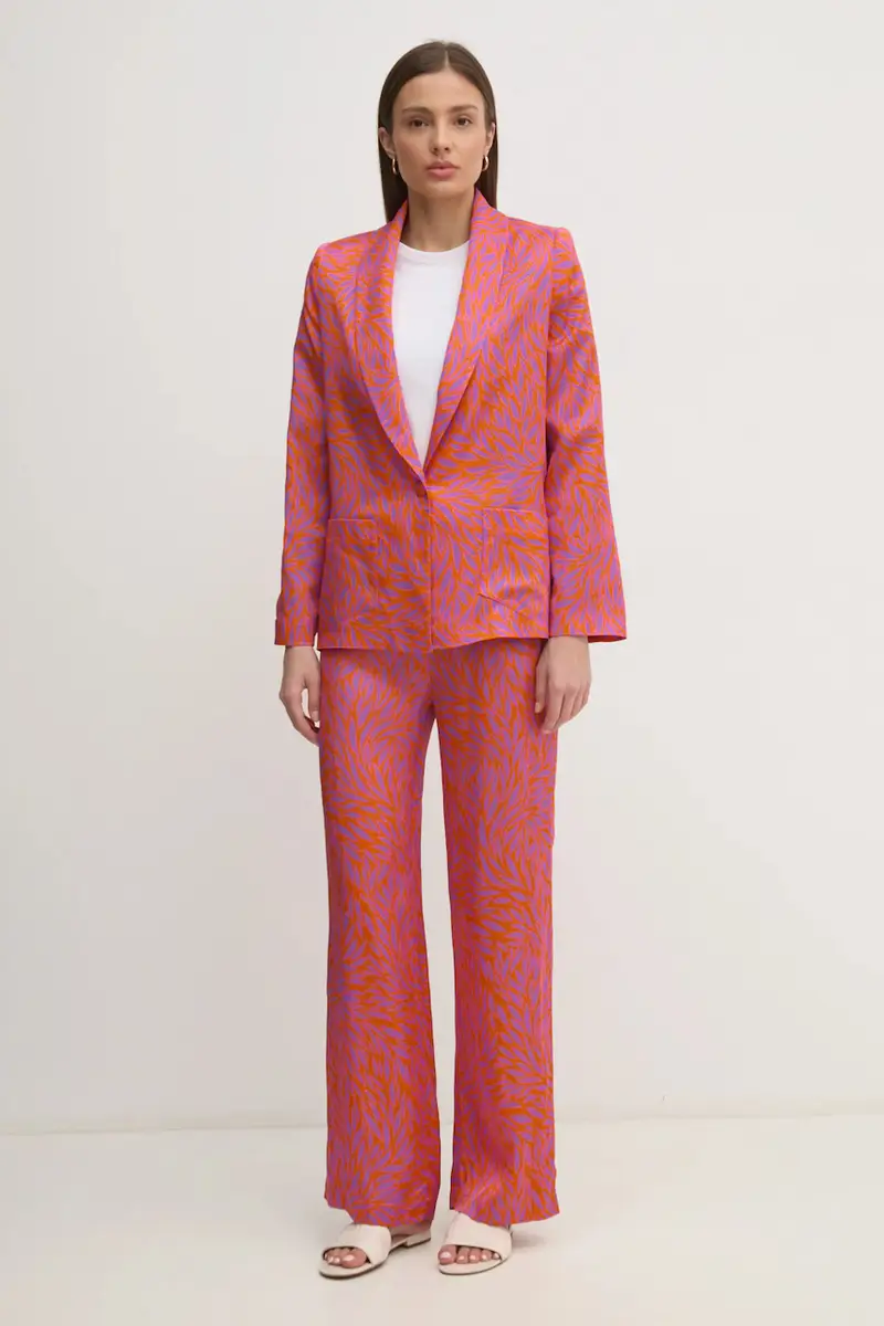 pantaloni PAVINA donna colore arancione PAVINA miniatura 2