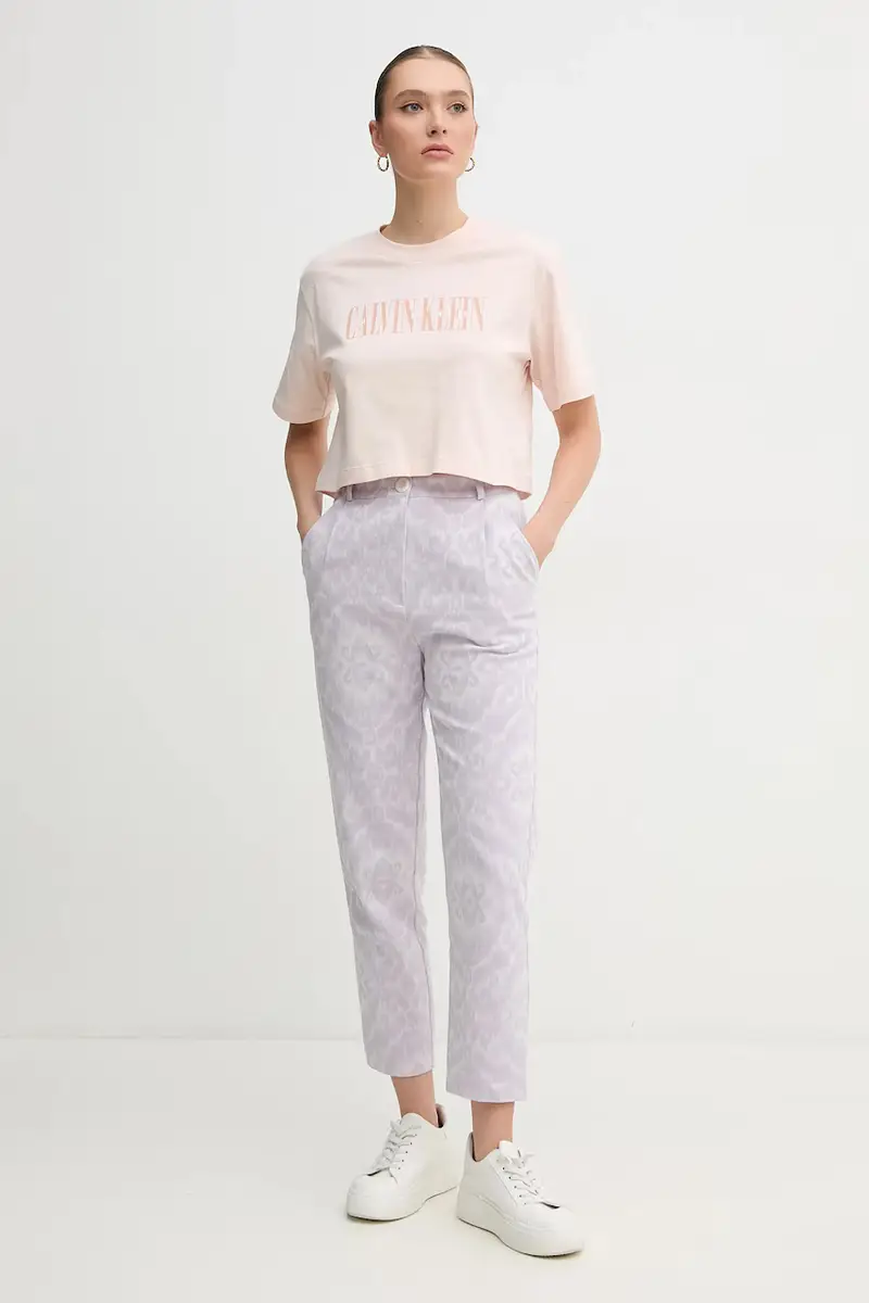 pantaloni PHAREL donna colore violetto PHAREL miniatura 2