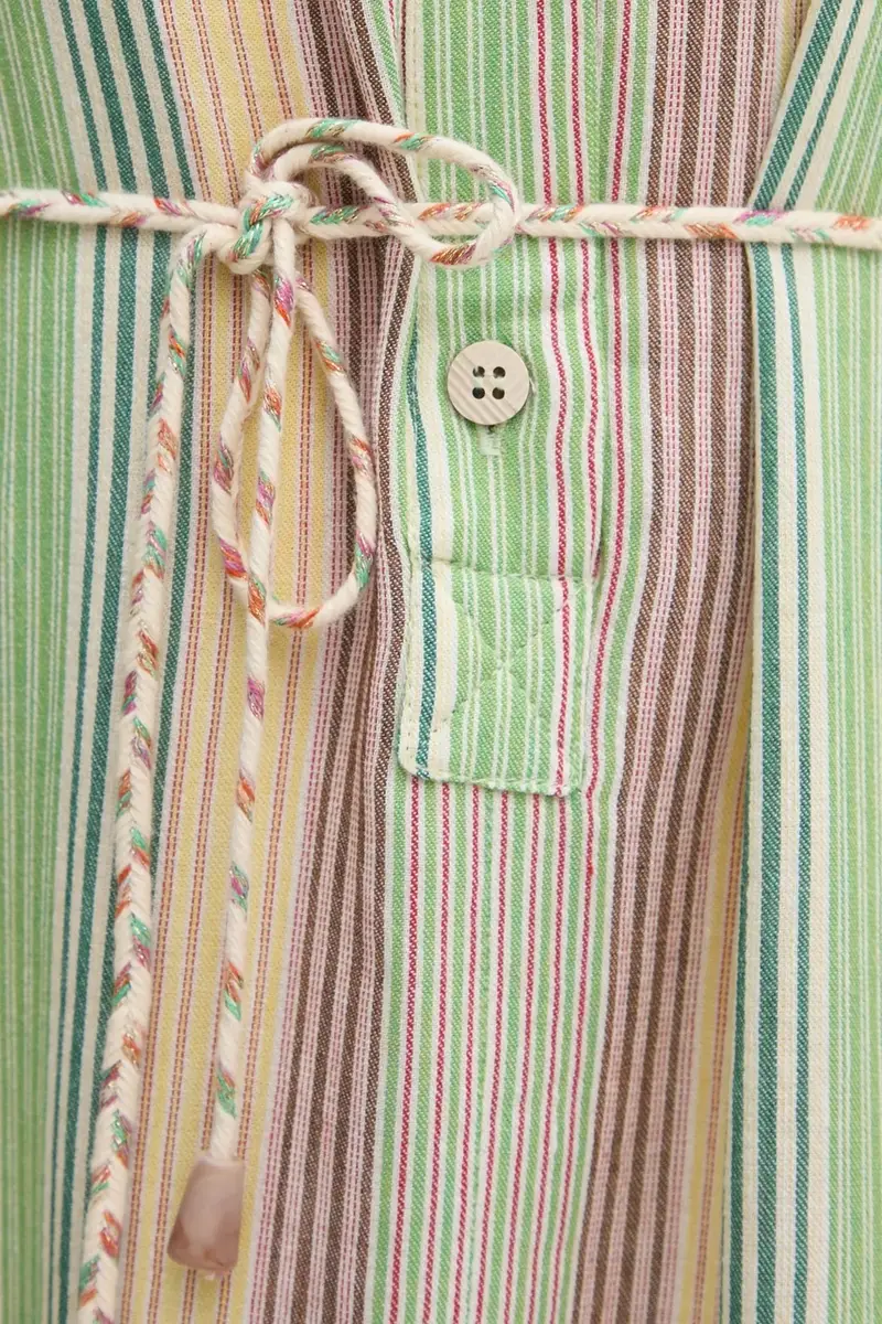 vestito con aggiunta di lino RIVA colore verde RIVA miniatura 4