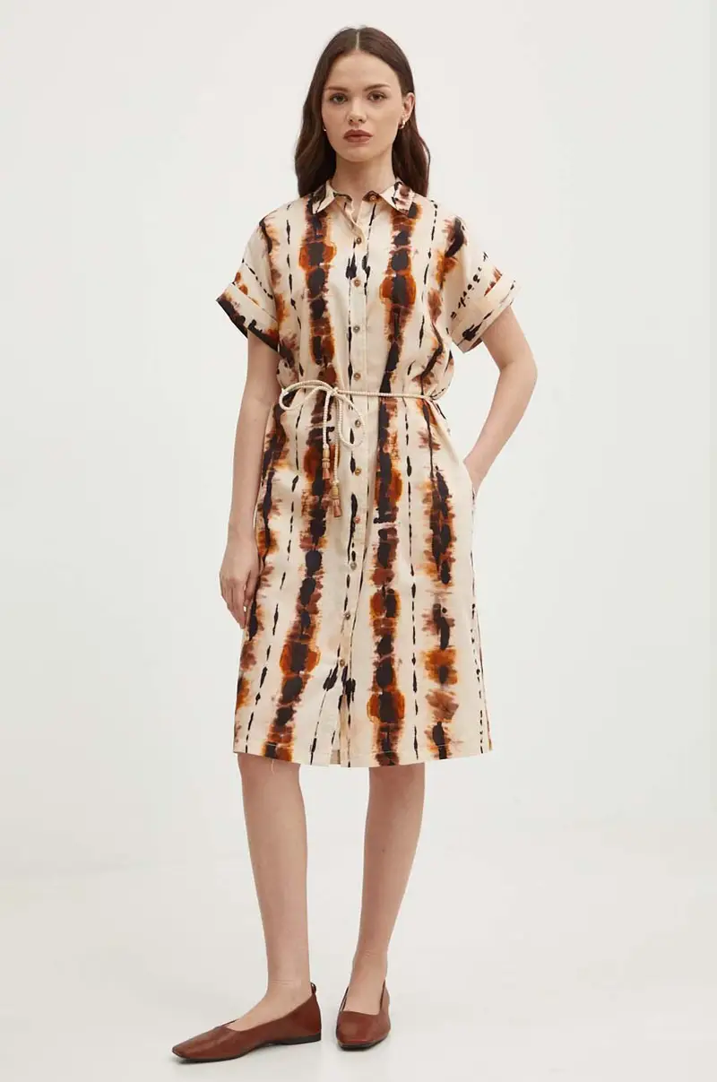 vestito in cotone RAVIN colore beige miniatura 2