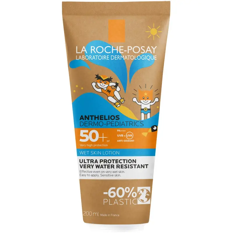 Anthelios Gel Pelle Bagnata Dermo-Pediatrics SPF50+ - Protezione solare viso,Solari alta protezione