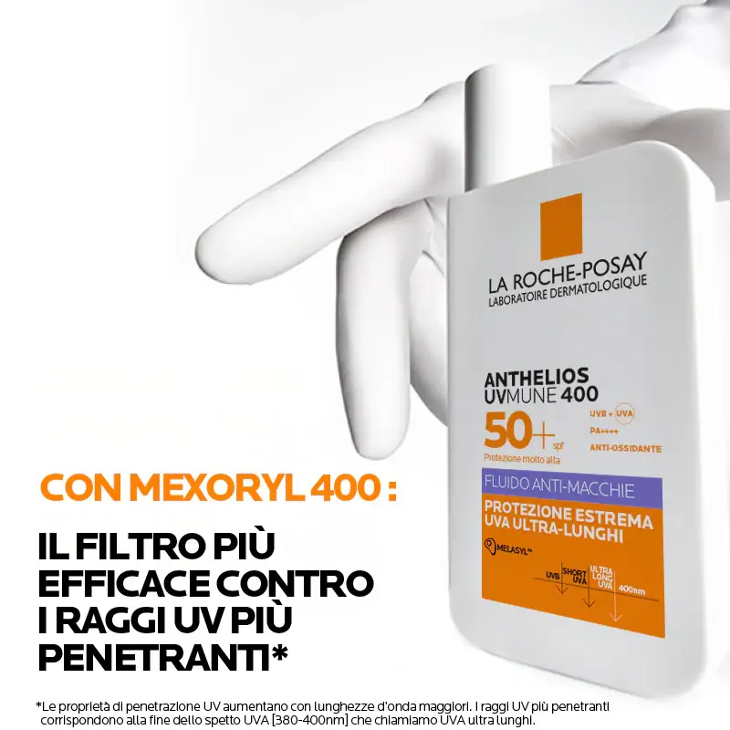 Anthelios UVMune 400 Fluido Anti-macchie SPF50+ - Protezione solare viso miniatura 2