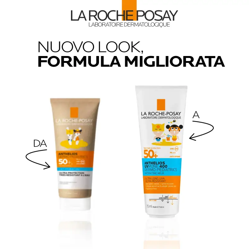Anthelios UVMune 400 Latte Idratante Dermo-Pediatrics Bambino SPF50+ - Crema Solare Bambini, Protezione solare viso, Solari alta prote miniatura 2