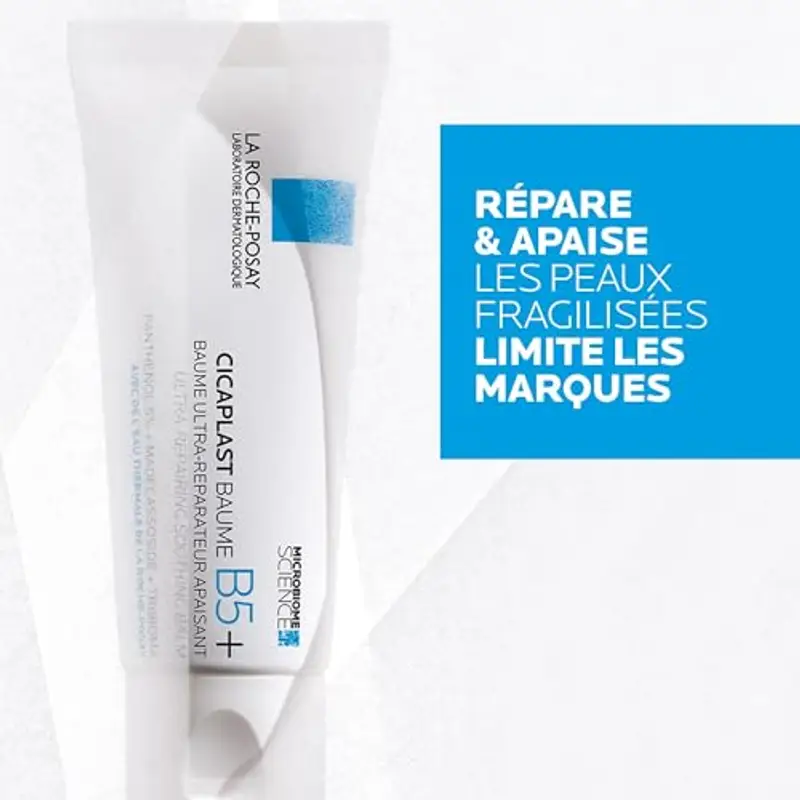 La Roche-Posay Cicaplast Baume B5+, Balsamo Viso e Corpo Riparatore, Adatto a Pelli Secche e Sensibili, Azione Anti-rossore, Effetto Lenitivo, Formula con Tribioma, Pantenolo, Madecassoside, 100 ml miniatura 2