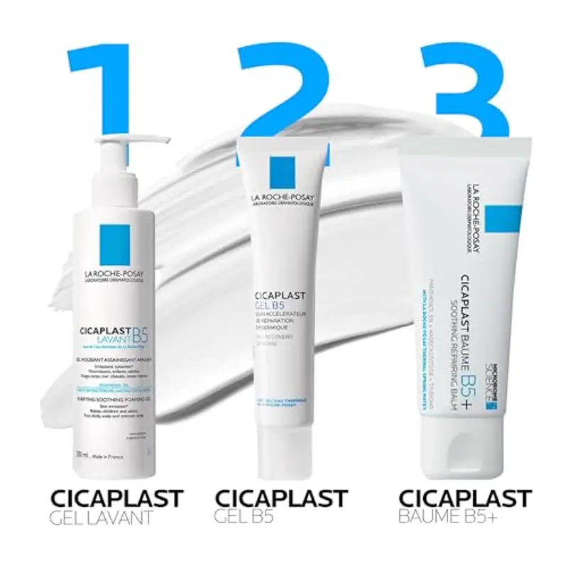 La Roche-Posay Cicaplast Baume B5+, Balsamo Viso e Corpo Riparatore, Adatto a Pelli Secche e Sensibili, Azione Anti-rossore, Effetto Lenitivo, Formula con Tribioma, Pantenolo, Madecassoside, 40 ml miniatura 3