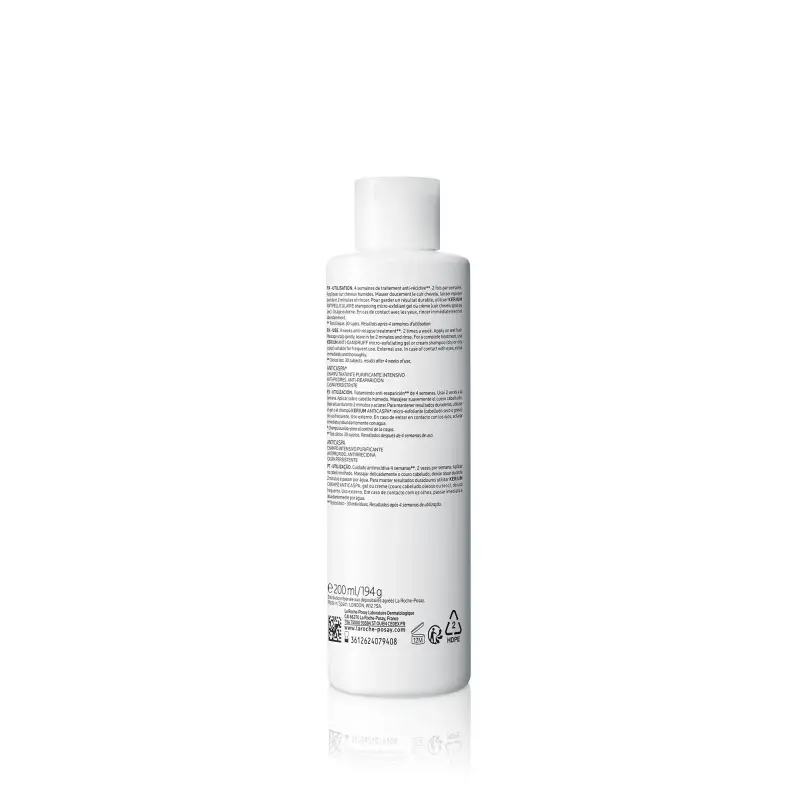 Kerium Kerium DS Intensivo shampoo trattamento microesfoliante con LHA e Piroctolamina - Shampoo antiforfora, Forfora miniatura 2