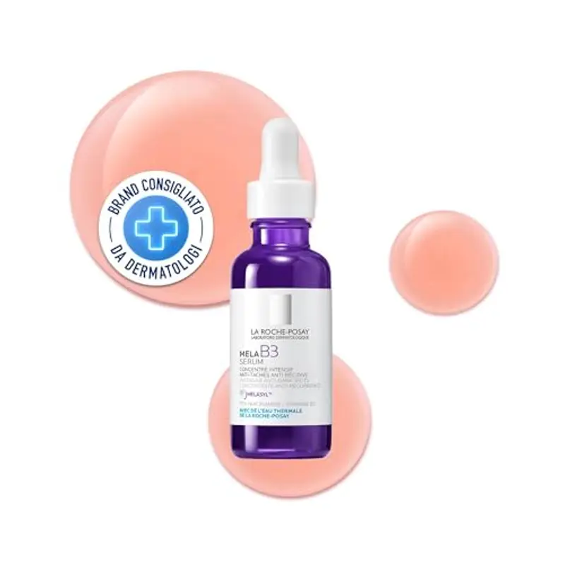 La Roche Posay Mela B3, Siero Intensivo Concentrato Anti-Macchie, Per Tutti i Tipi di Pelle, Azione Anti-Ricomparsa, Incarnato Più Luminoso e Uniforme, Arricchito con Melasyl e Niacinamide, 30 ml