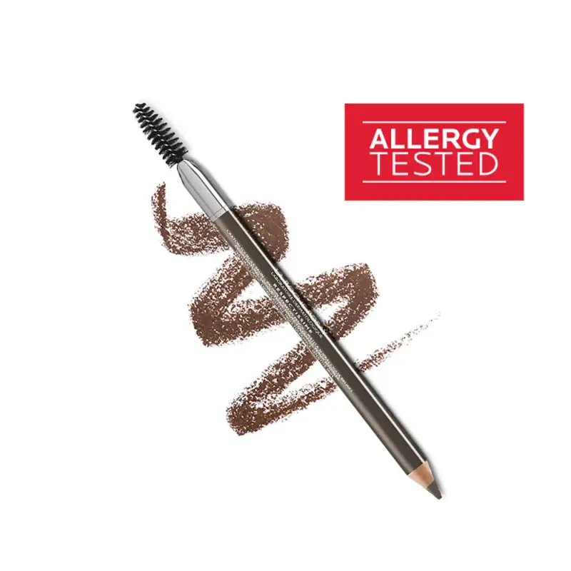 Occhi Toleriane Matita Sopracciglia Waterproof Effetto naturale con cere e olii di origine vegetale Bruno - Matita sopracciglia miniatura 3