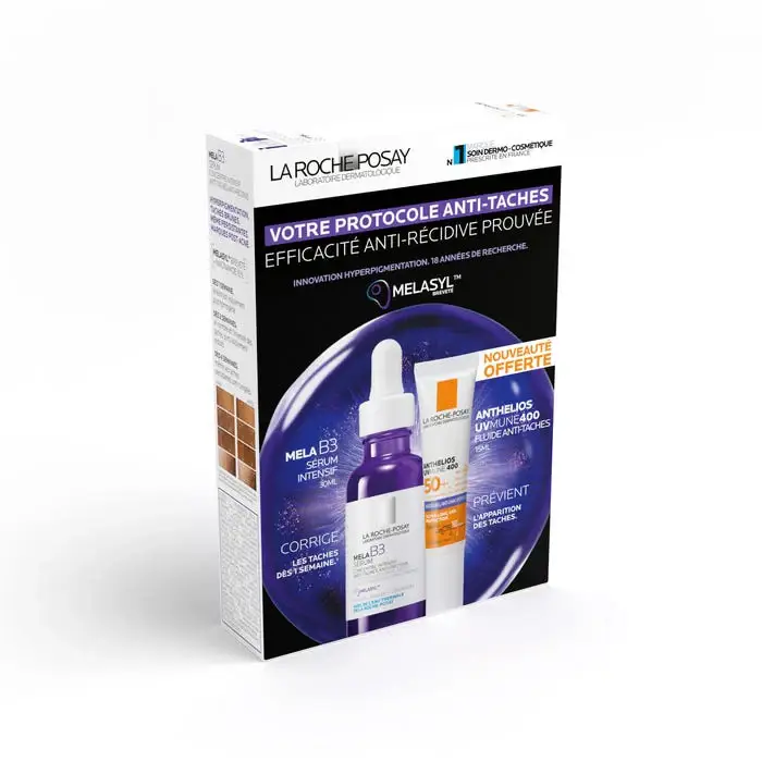 La Roche-Posay Toleriane Set Antimacchia Melasyl™ Siero Viso Intensivo + Crema Anthelios SPF50 Gratuito 45ml
