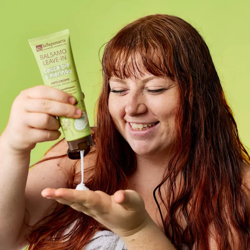 Capelli e Cute Balsamo leave-in anti-crespo - Cocco Bio e Moringa - Balsamo senza risciacquo miniatura 2