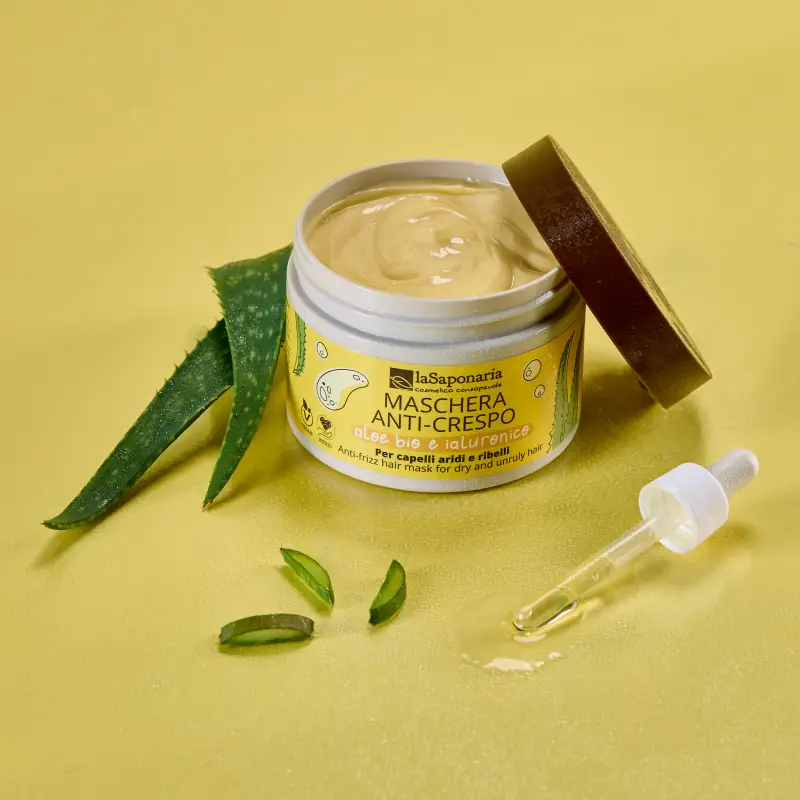 Capelli e Cute Maschera anti-crespo - Aloe Bio e Ialuronico - Capelli secchi miniatura 2