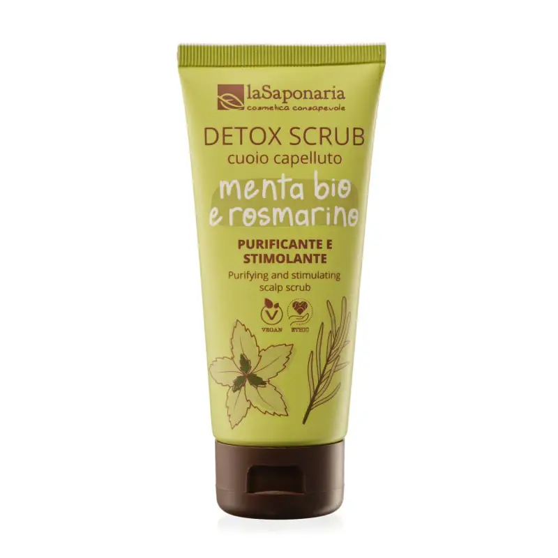 Capelli e Cute Scrub cuoio capelluto detox - Menta Bio e Rosmarino - Scrub cuoio capelluto