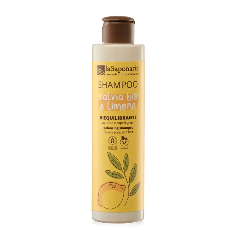 Capelli e Cute Shampoo liquido Salvia e Limone - Shampoo purificante,Capelli grassi