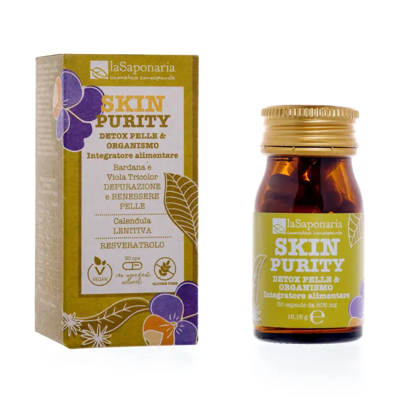In&Out - integratori SKIN PURITY - Integratore alimentare impurità e depurazione - Integratori corpo