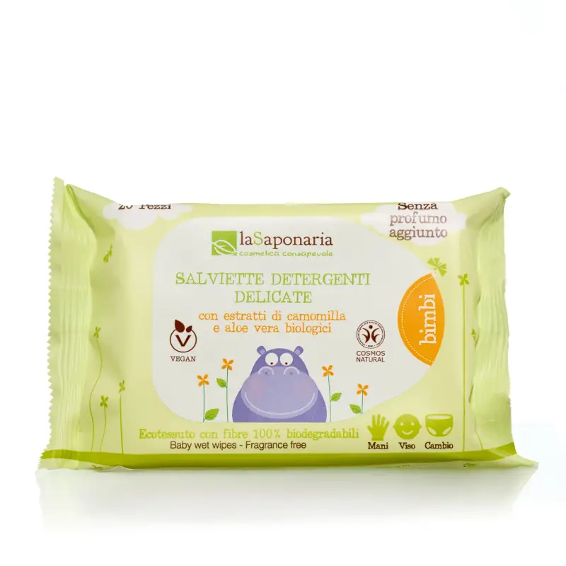 Le Albicoccole Bio salviette detergenti delicate - Detergenti corpo,Mamma e bebè