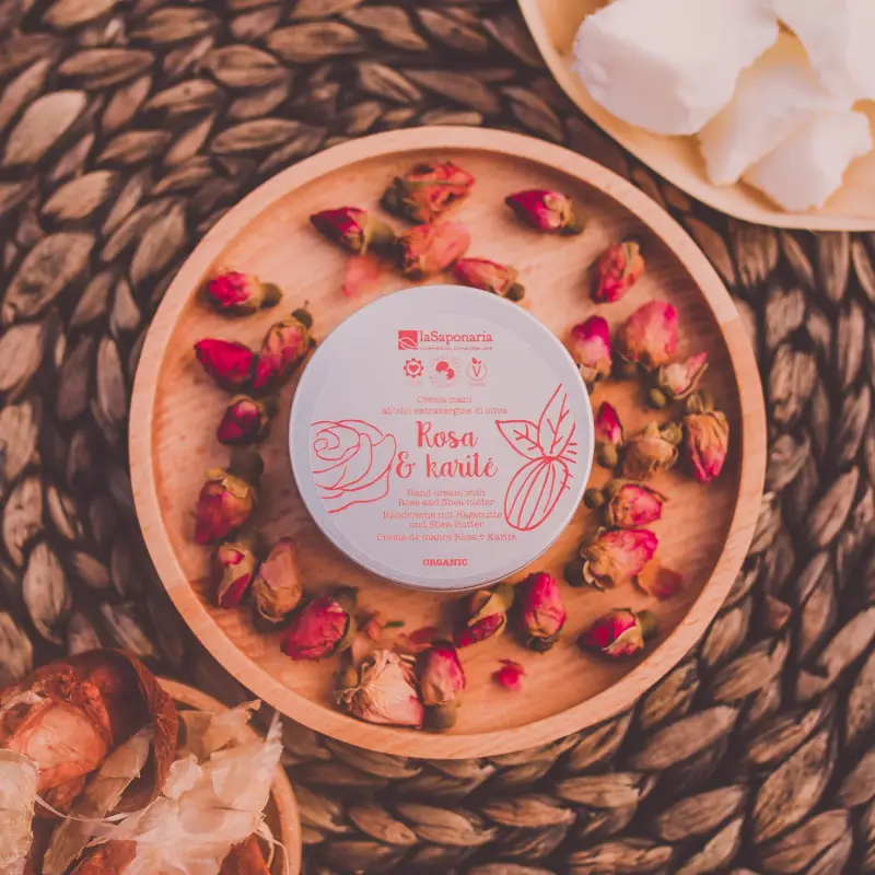 Mani Crema mani rosa e karitè - Crema mani miniatura 2