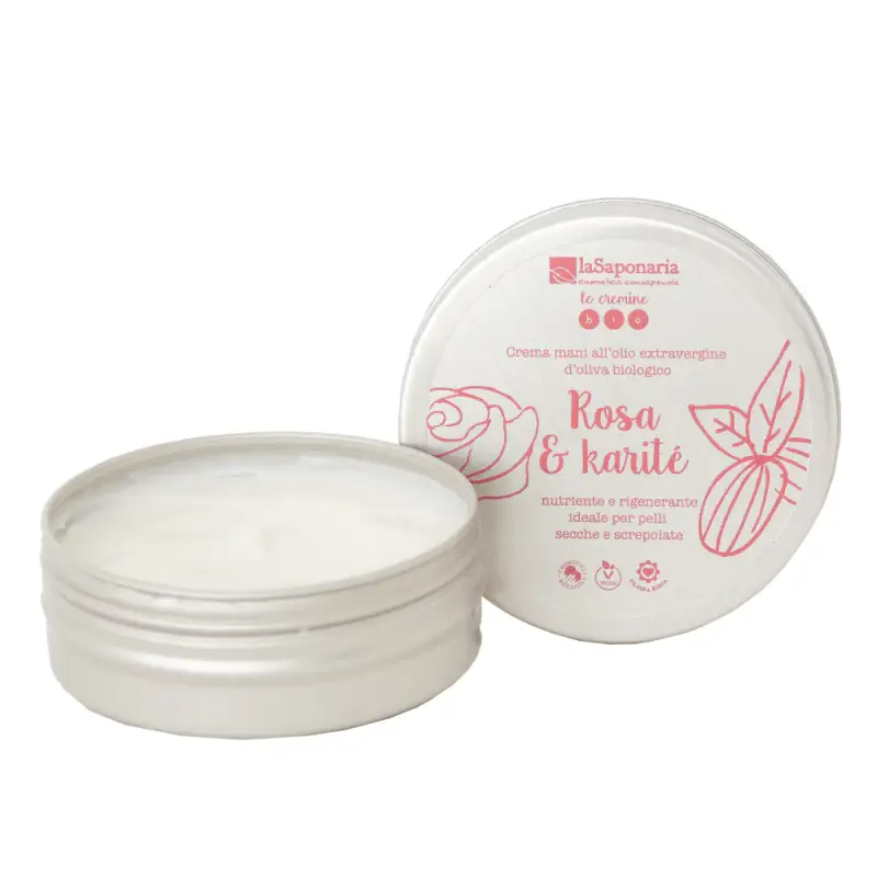 Mani Crema mani rosa e karitè - Crema mani