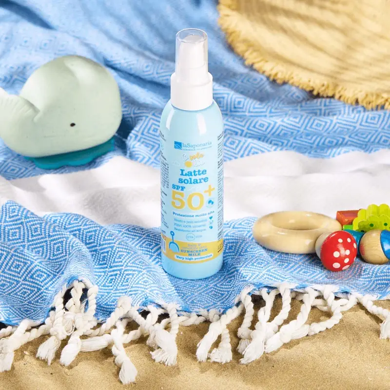 Osolebio Latte Solare SPF50+ - Crema Solare Bambini, Solari alta protezione miniatura 2