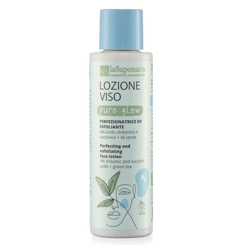 Pelli Impure Pure Glow lozione viso perfezionatrice ed esfoliante - Tonico viso,Crema viso pelle grassa
