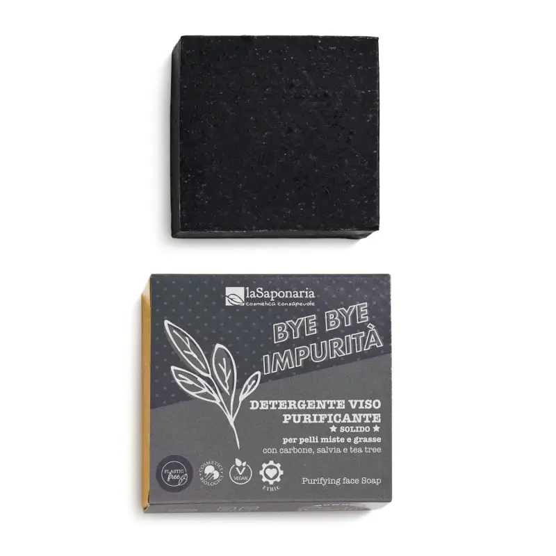 Wonder Pop Detergente viso purificante solido BYE IMPURITA' - Sapone viso