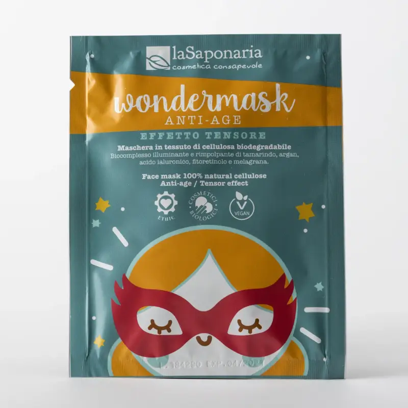 Wondermask Wondermask - Maschera in tessuto anti-age - Maschera viso idratante