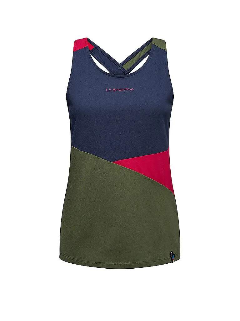 Canotta da arrampicata Twist da donna oliva | XS