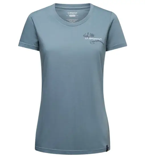 Climb Flower W - T-shirt - donna Blue