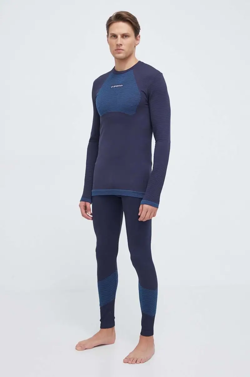 longsleeve funzionale Synth Light Blu navy miniatura 2
