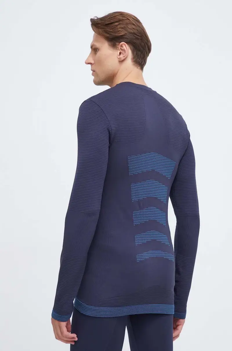 longsleeve funzionale Synth Light Blu navy miniatura 3