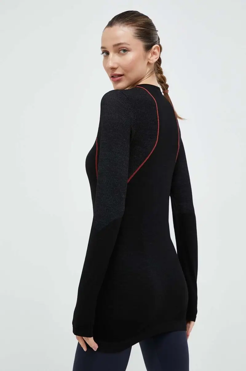 longsleeve funzionale Wool40 Aero Nero miniatura 3