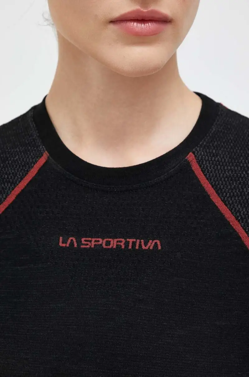 longsleeve funzionale Wool40 Aero Nero miniatura 5