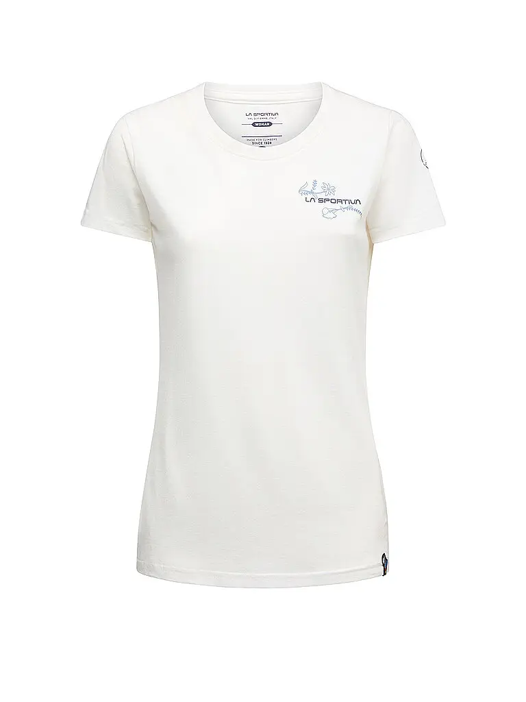 Maglietta da arrampicata da donna Climb Flower bianco | M