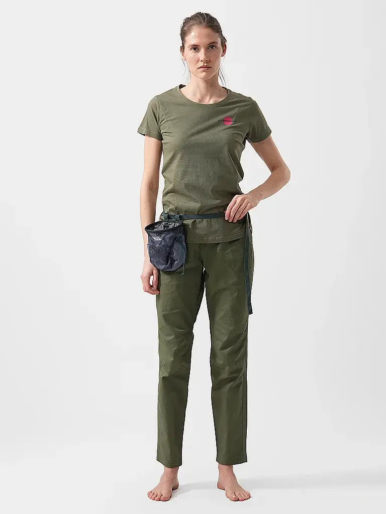 Maglietta da arrampicata da donna Stone oliva | S miniatura 2