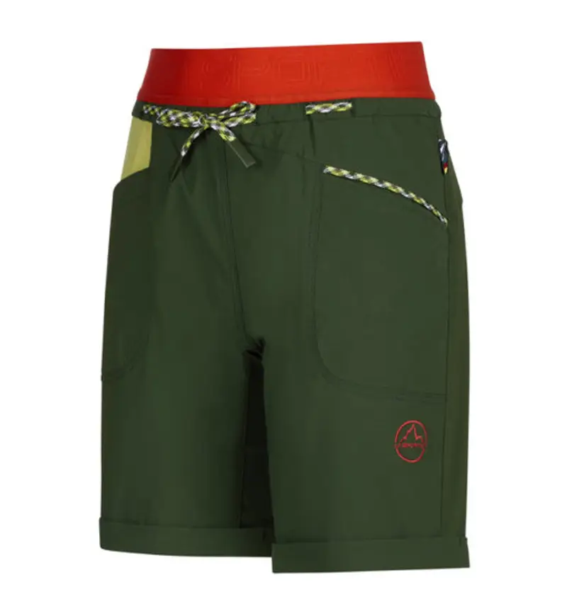 Mantra W - pantaloni corti arrampicata - donna Dark Green