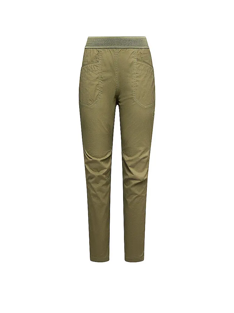 Pantaloni da arrampicata da donna Roots oliva | XS