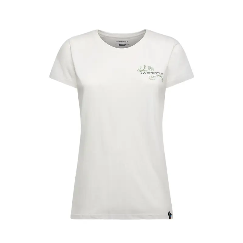 T-Shirt Climb Flower Bianco Donna XS